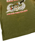 Green Beret "Kill 'Em All" Vintage Single Stitch Graphic T-Shirt Made in Canada