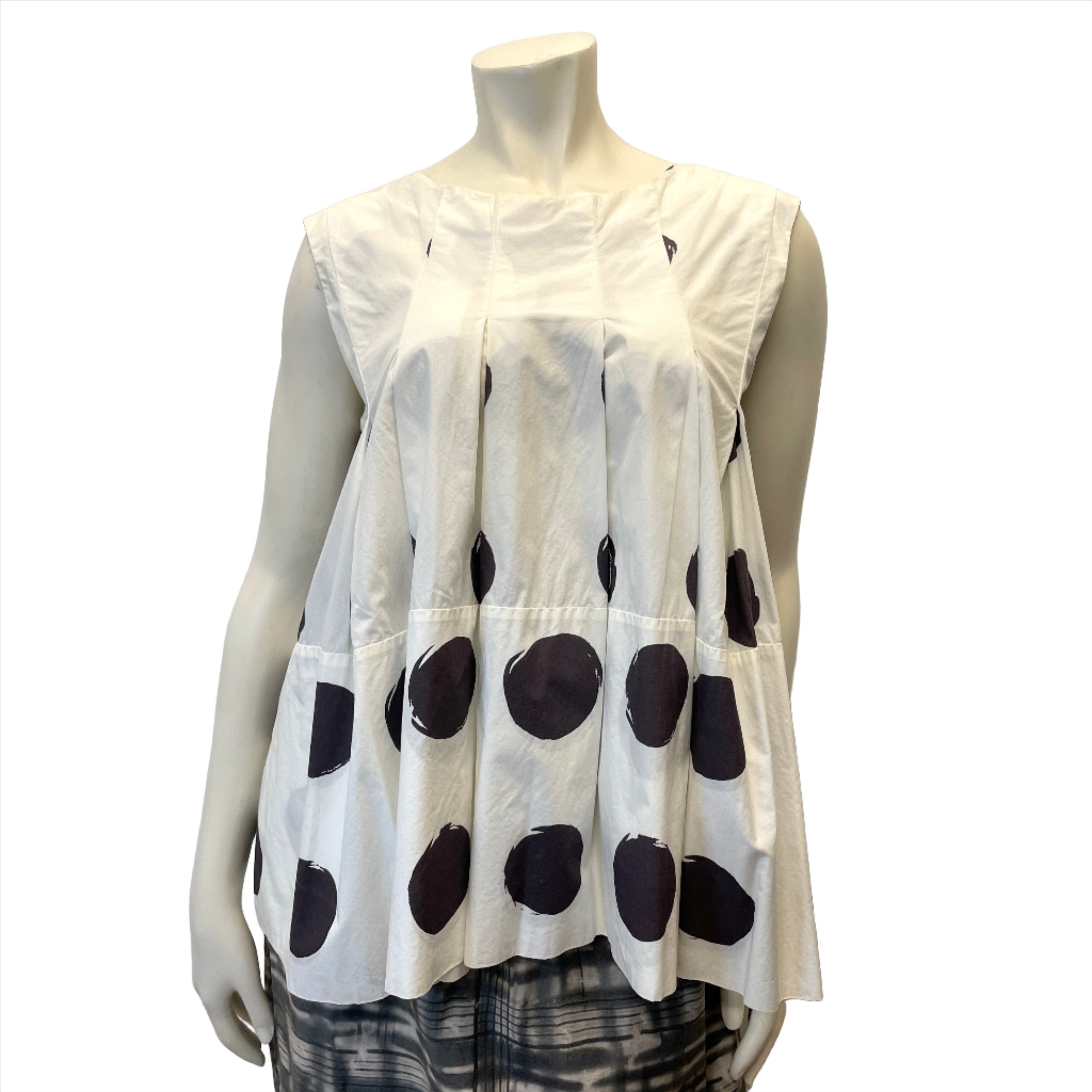 Marni Fall '06 Vintage Designer Polkadot Summer Top Made In Italy Size