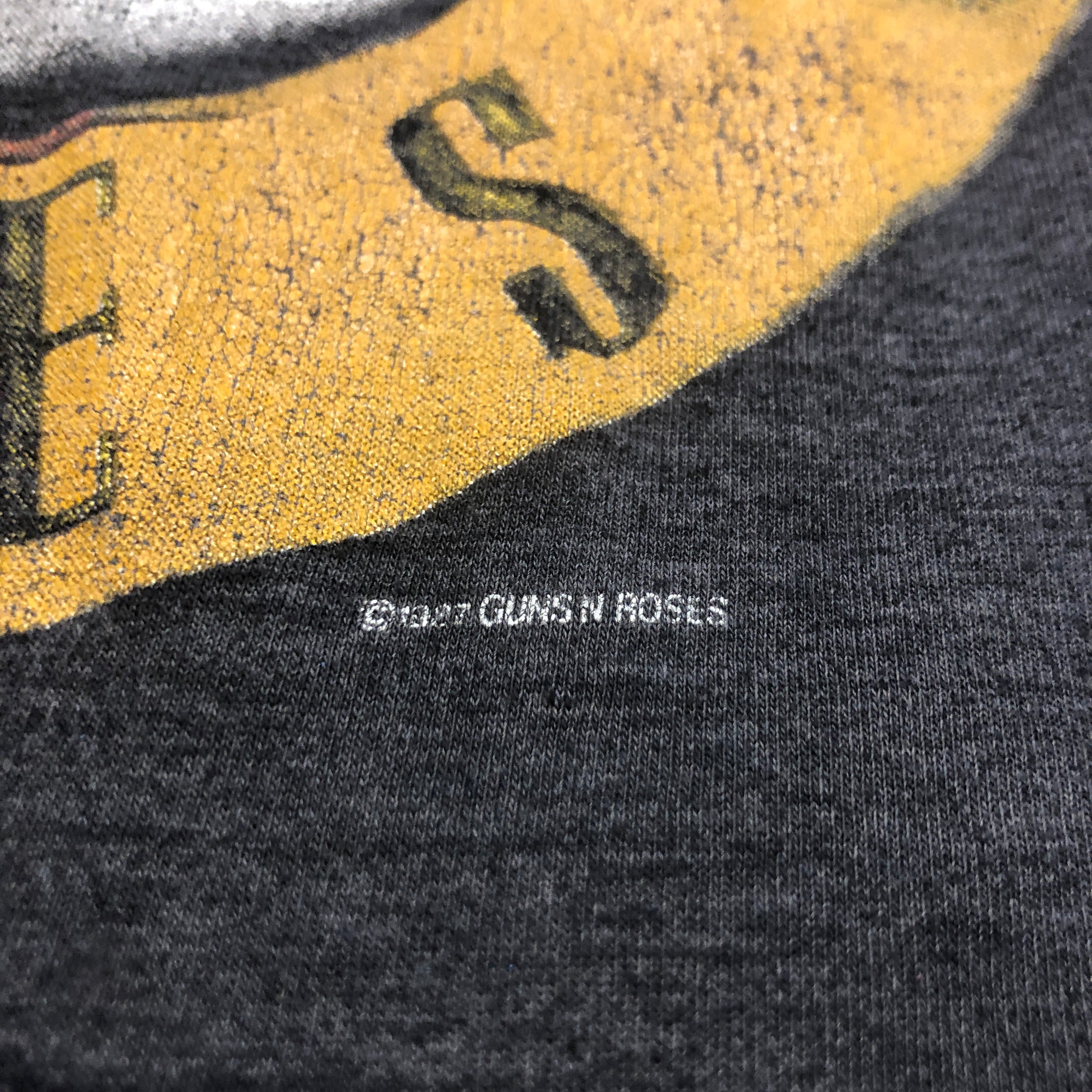 1987 Guns N' Roses Was Here Logo Single Stitch T-Shirt Size Medium