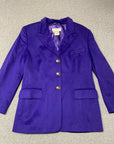 80s Escada Old Economy Wool Blazer with Gold Buttons