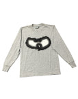 Vintage 1990s Wu Wear Long Sleeve Shirt Grey Pixel Graphic
