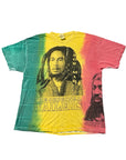 Vintage 1990s Bob Marley The Original Wailers T-Shirt Rasta Tie-Dye