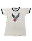 Vintage 1970s Suzuki Motorcycle Ringer T-Shirt