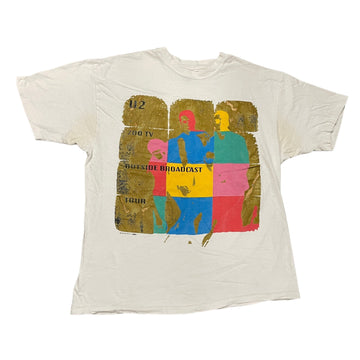 1992 U2 Zoo TV Outside Broadcast Vintage Single Stitch Band T-Shirt Made in USA XL T-Shirts Black Market Vintage 