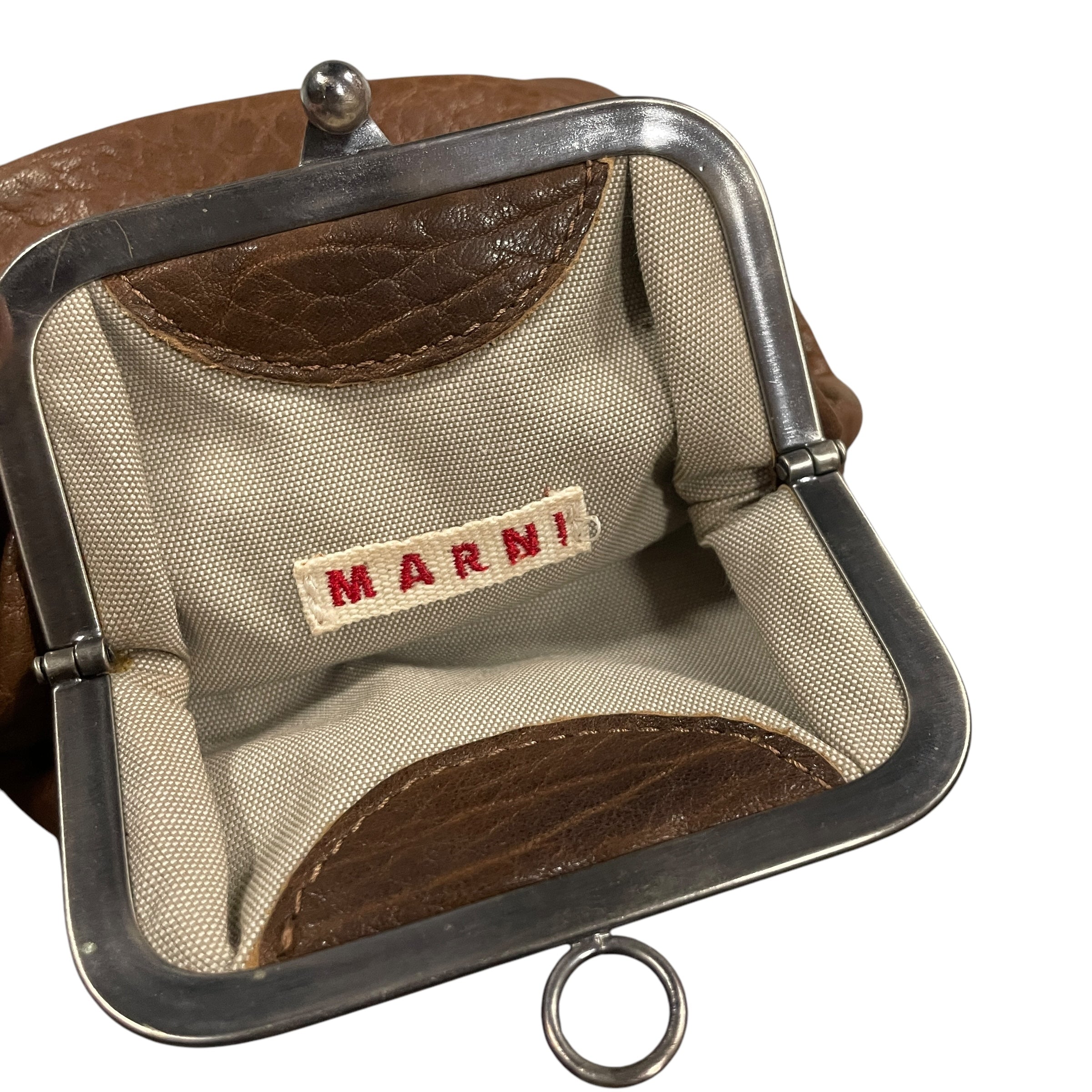 Vintage Designer Marni Leather Coin Purse Made in Italy