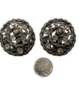 Vintage Starry Night Clip-On Earrings