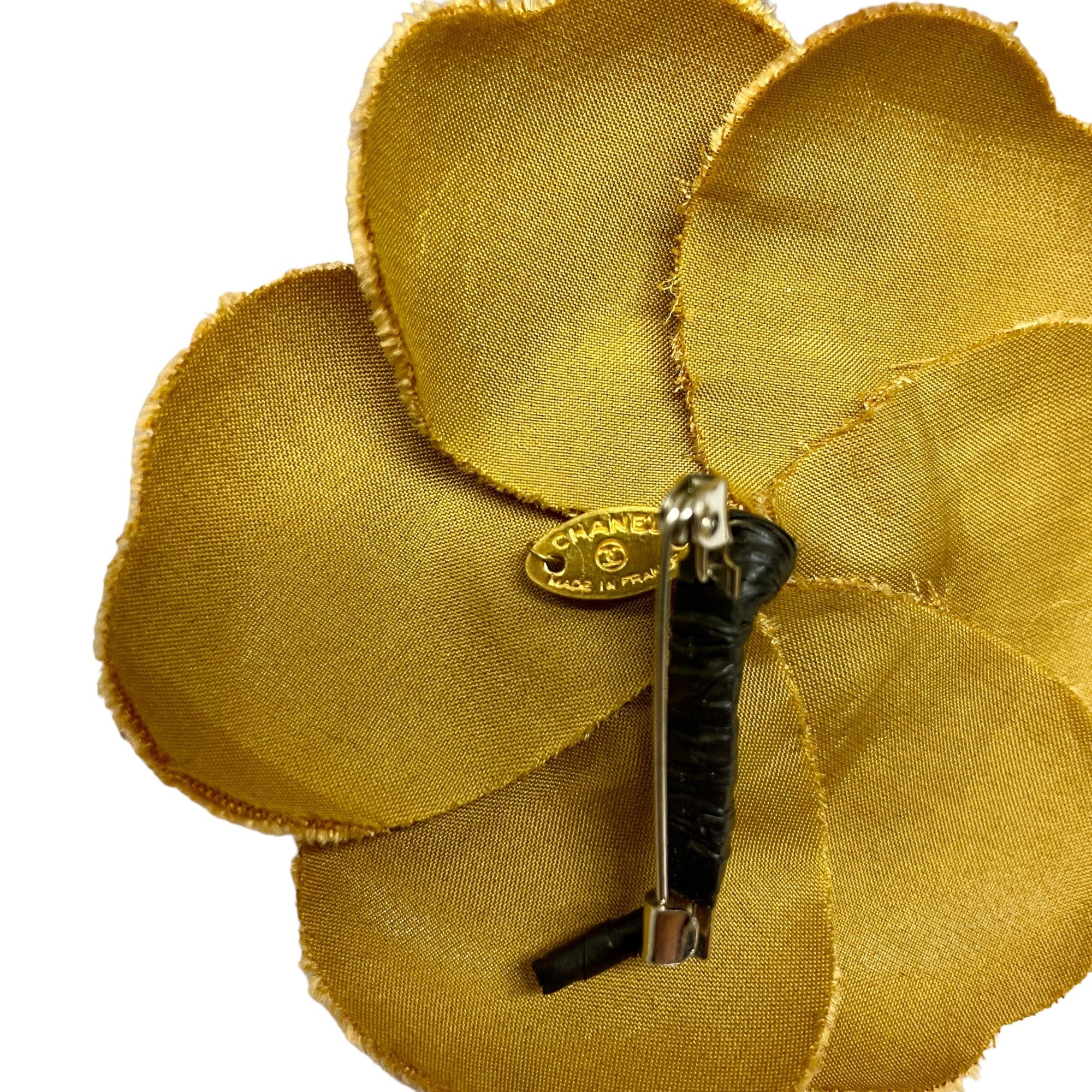 *Chanel Mustard Brooch Black Market Vintage 