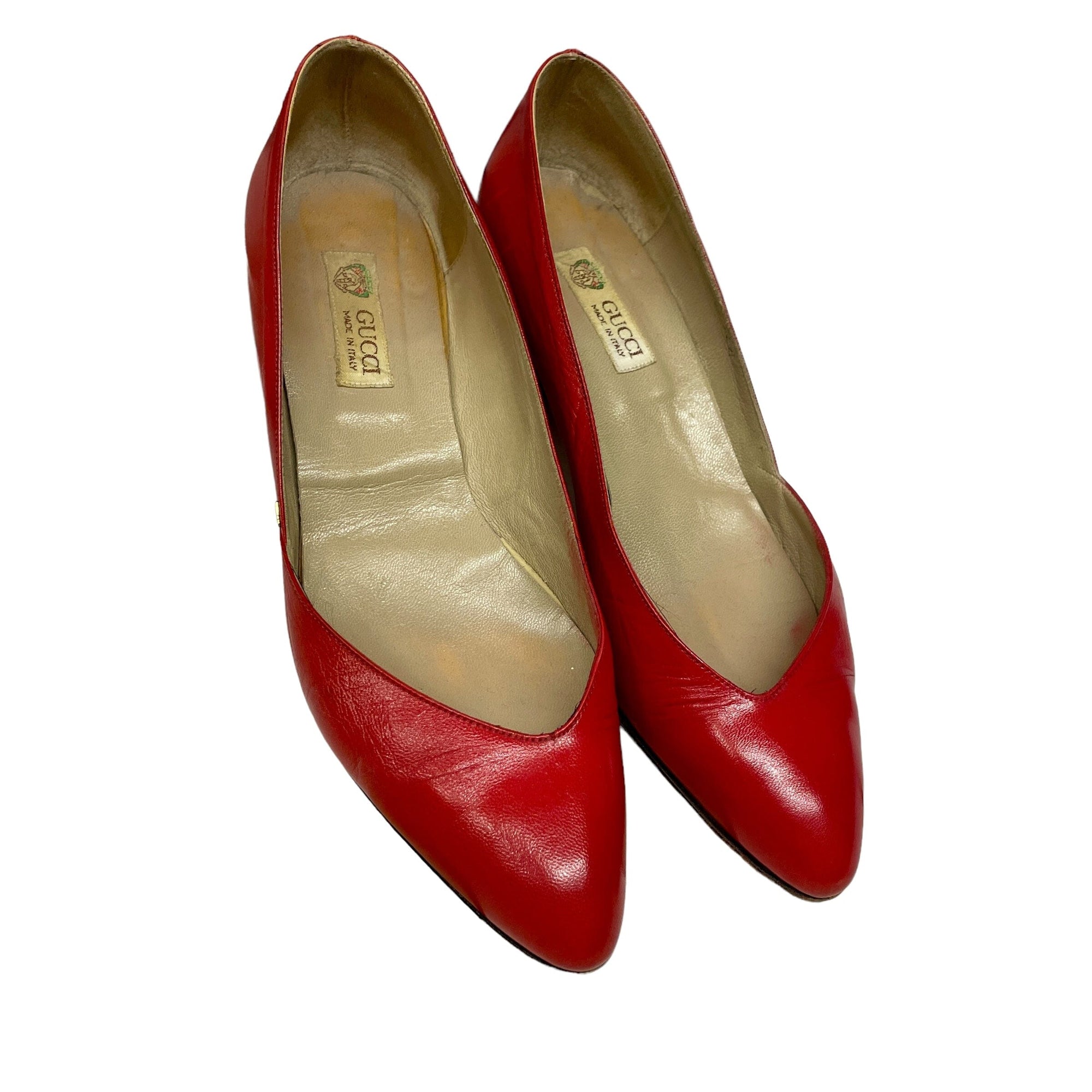 *Gucci Red Pumps Black Market Vintage 