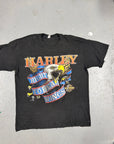 80s Harley Davidson "Right To Bear Wings" Fun Wear Single Stitch Biker T-Shirt