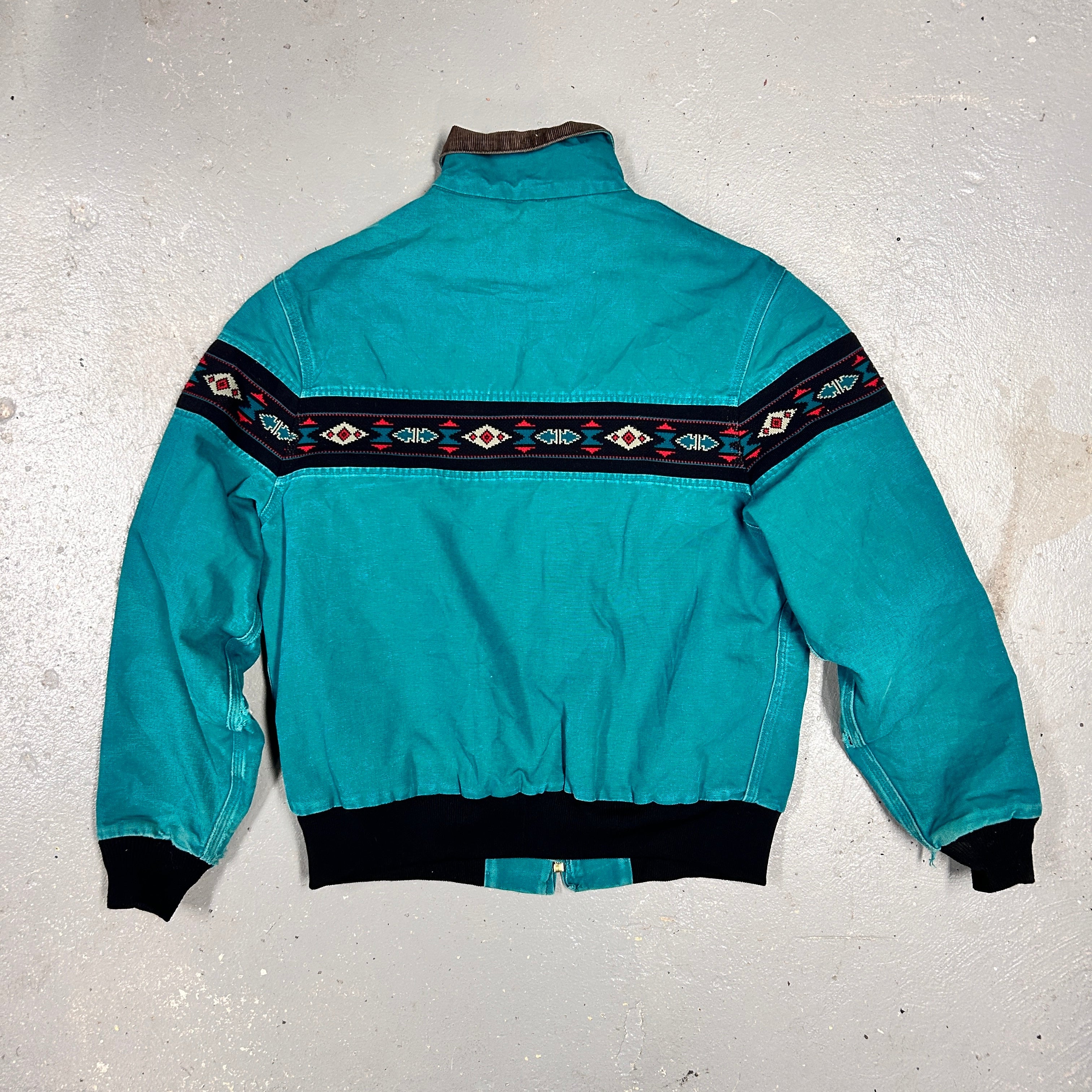90s Carhartt Aztec Santa Fe Bomber Jacket – Black Market Vintage