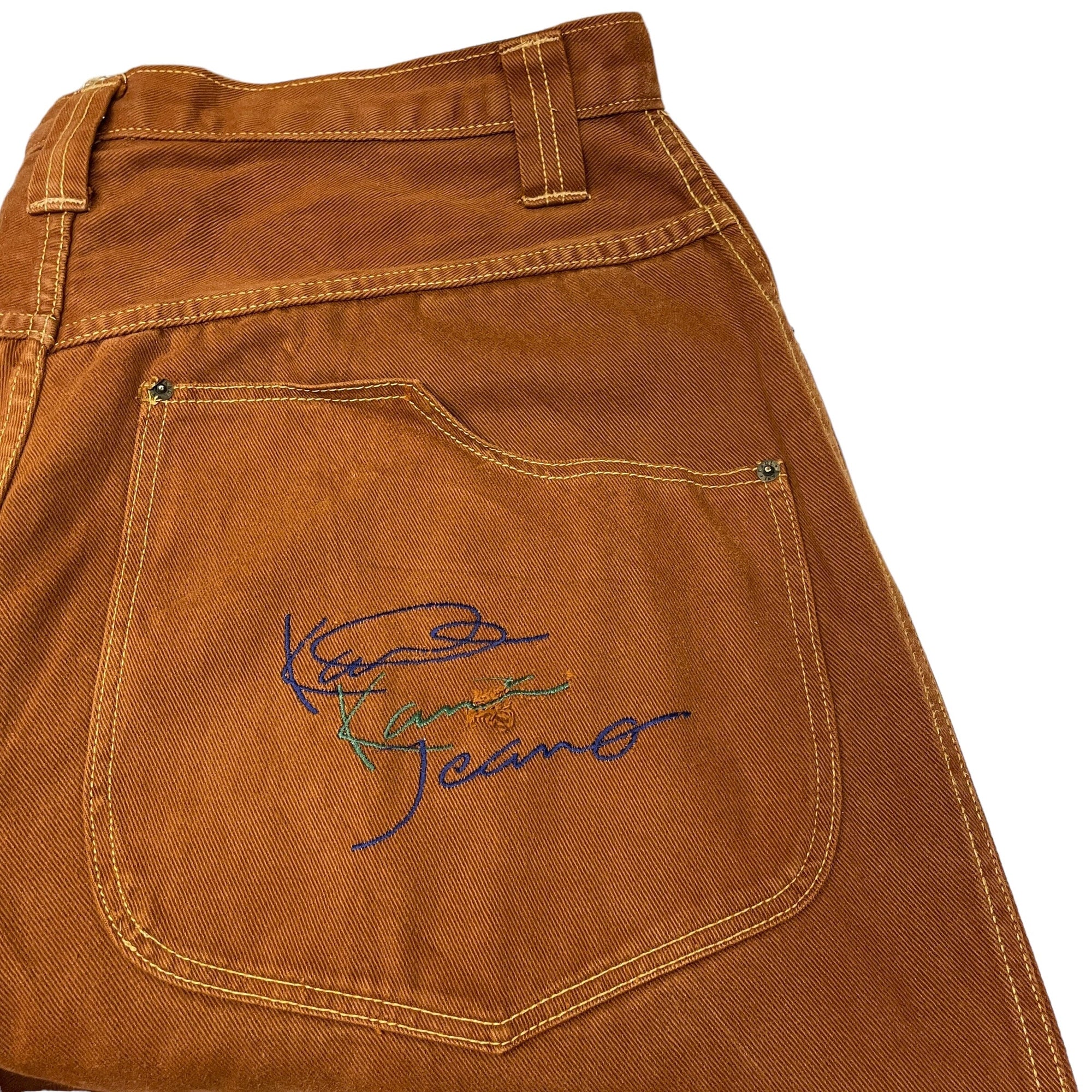 *Karl Kani Jeans Brown Black Market Vintage 