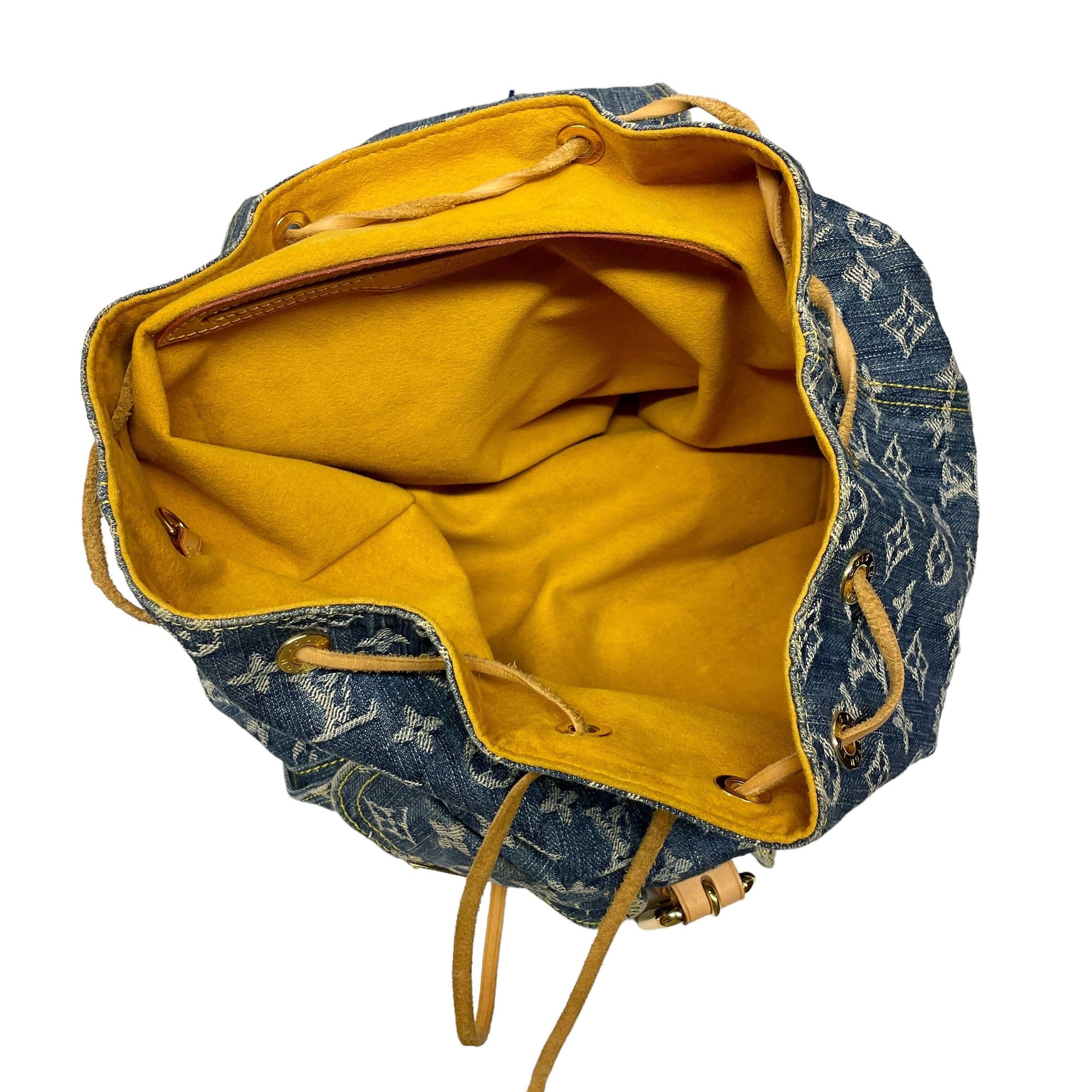 *Louis Vuitton Denim Backpack Black Market Vintage 