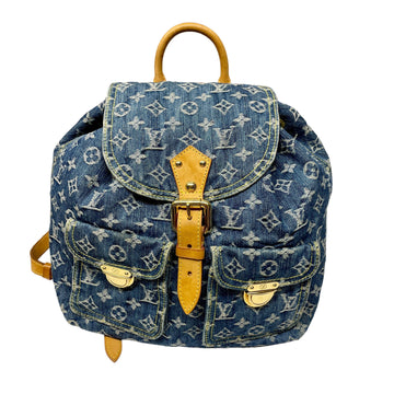 *Louis Vuitton Denim Backpack Black Market Vintage 