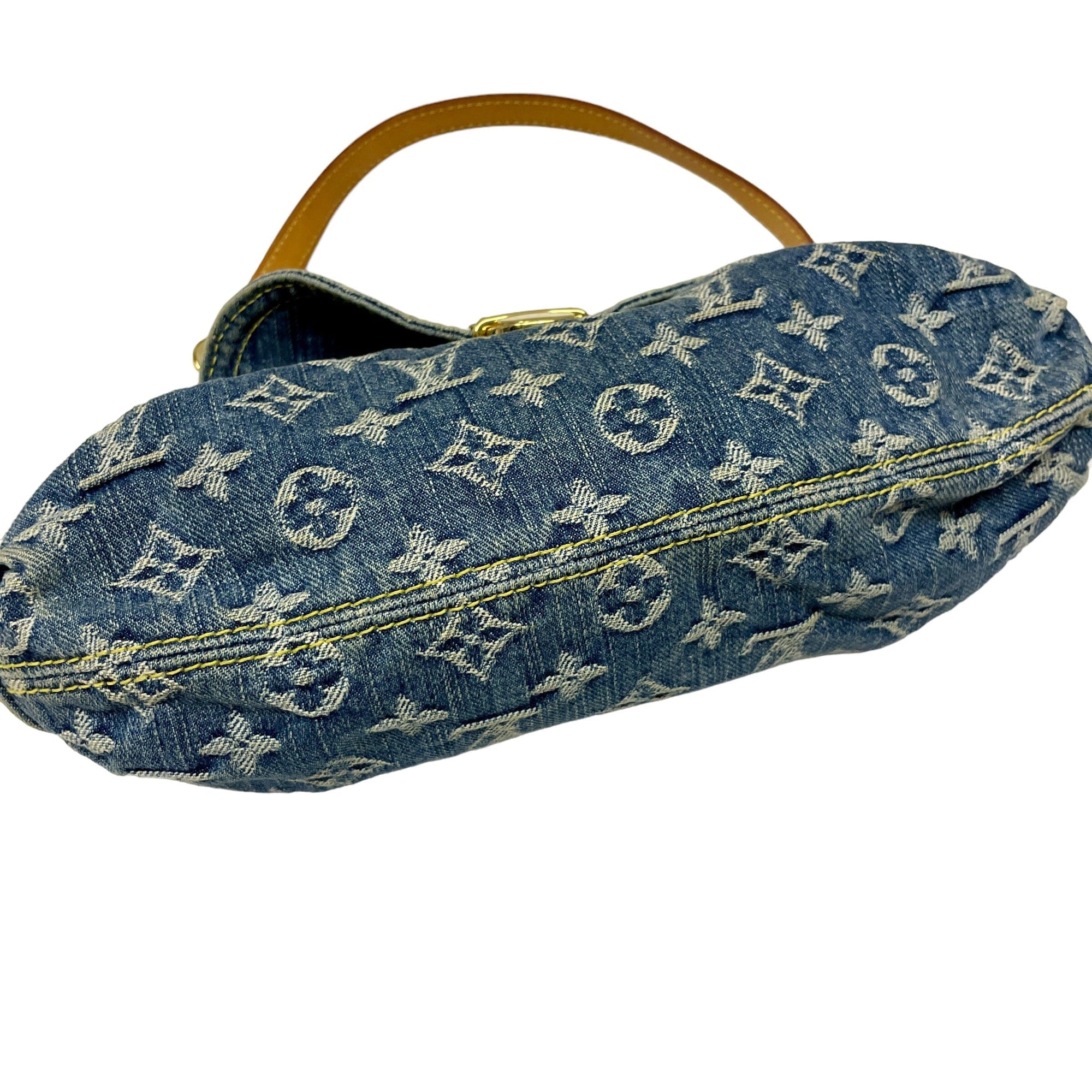 *Louis Vuitton Denim Purse Black Market Vintage 