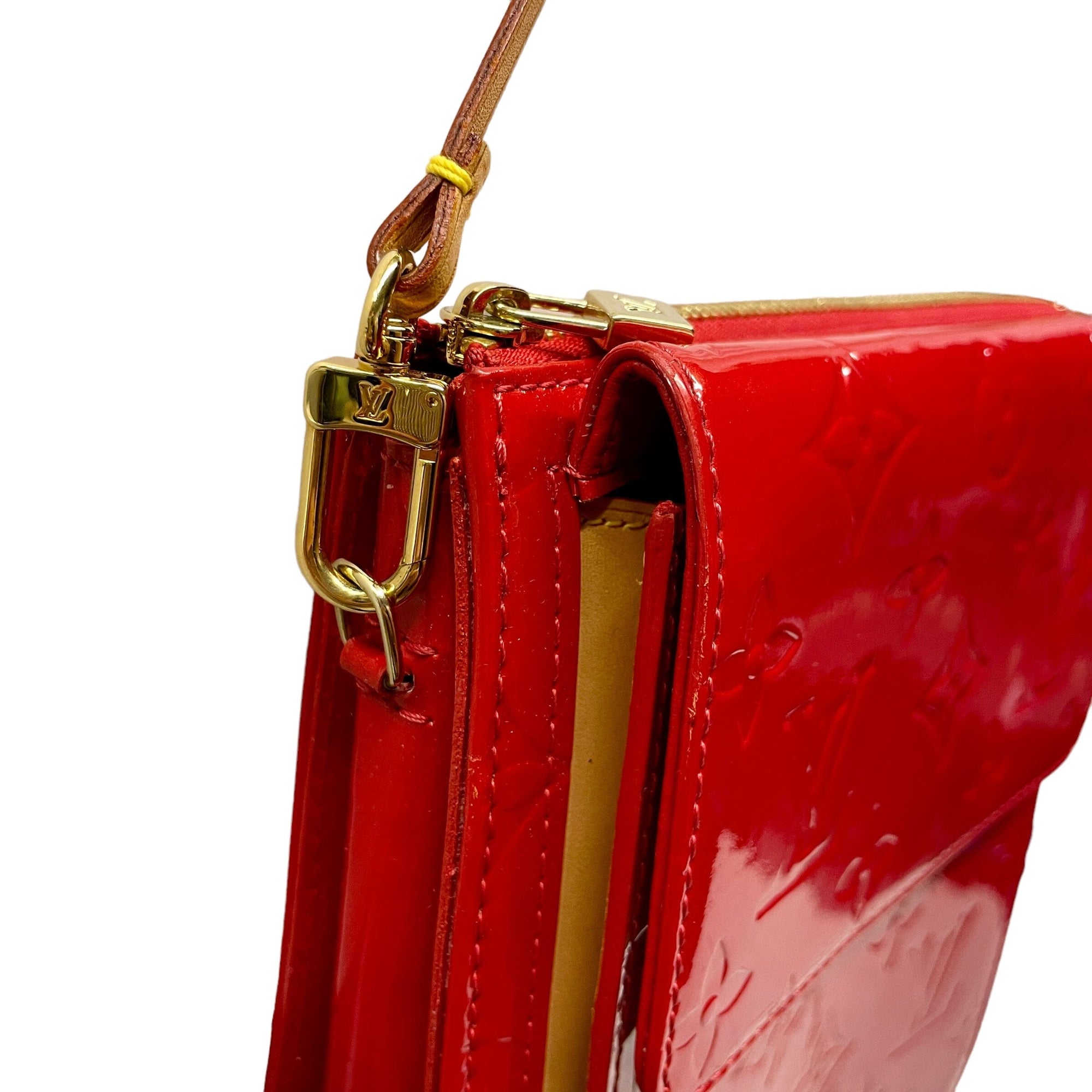 *Louis Vuitton Red Purse Black Market Vintage 