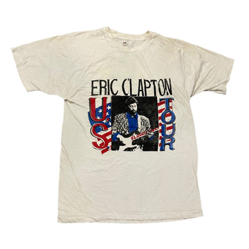 Quirky and Awesome Vintage Eric Clapton 80s Bootleg Band T-Shirt Made in USA S T-Shirts Black Market Vintage 