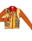80s Hermes Designer Silk "Cirque Mollier Carre" Scarf Top Made In France