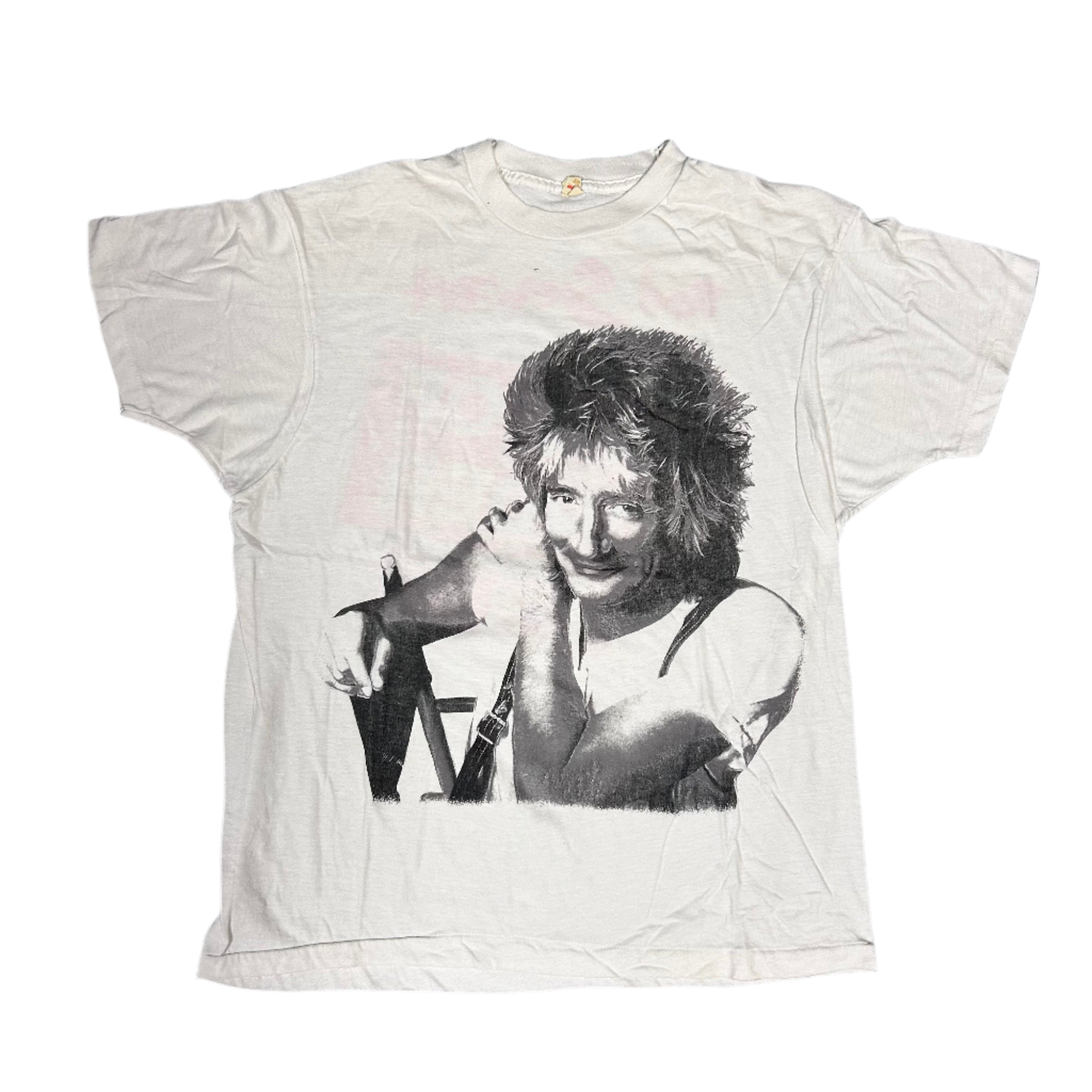 Vintage 80s Rod Stewart Out of Order Tour Single Stitch Band T