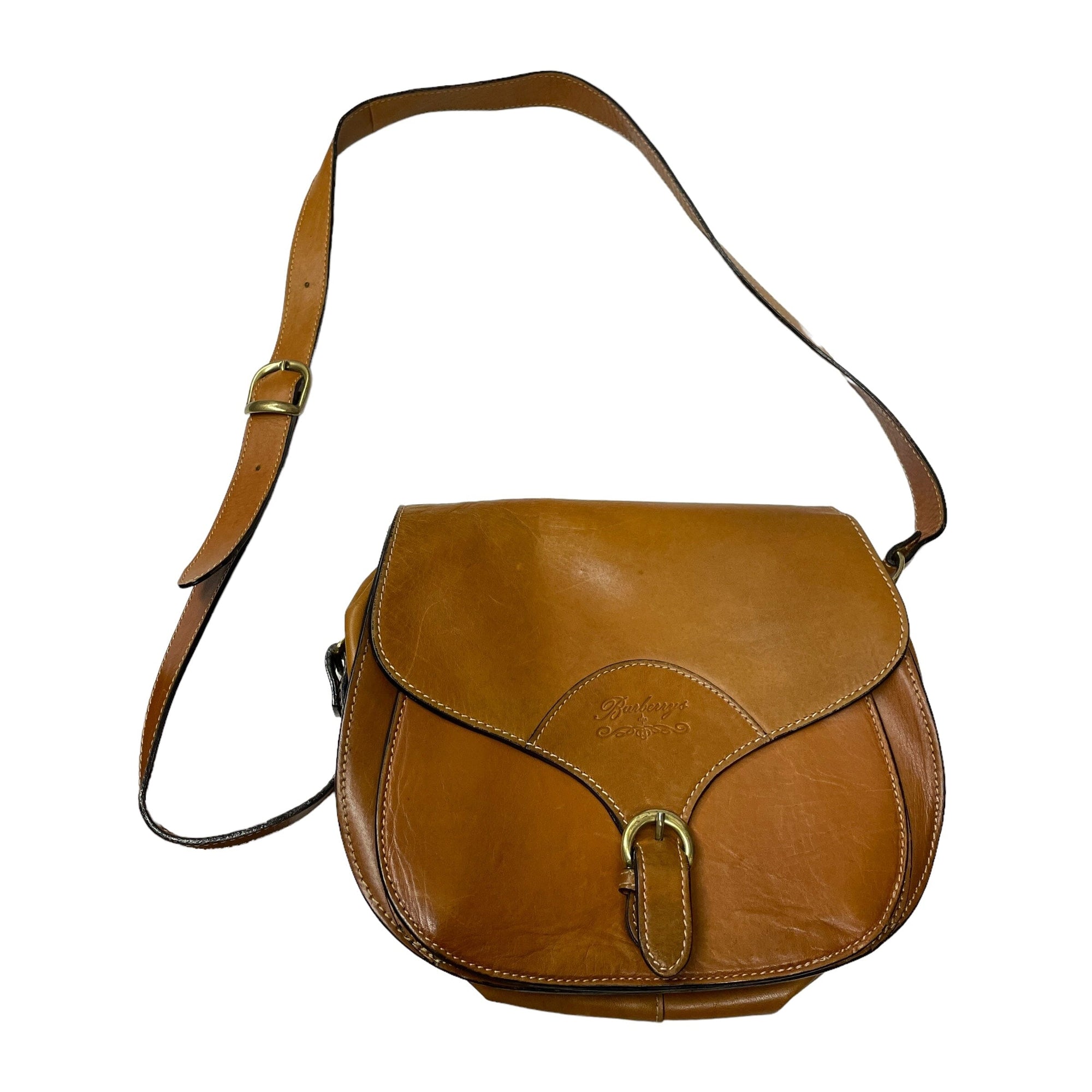 Vintage Burberry Leather Satchel Made in Italy Accessories Black Market Vintage 