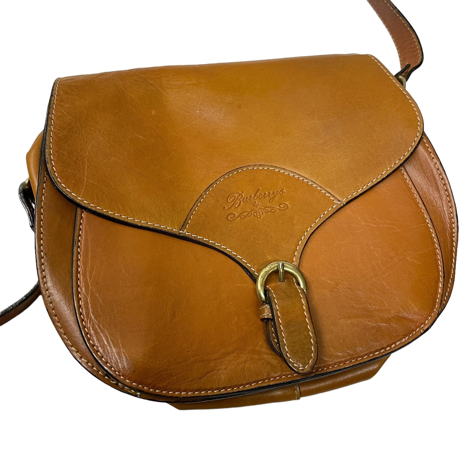 Vintage Burberry Leather Satchel Made in Italy Accessories Black Market Vintage 