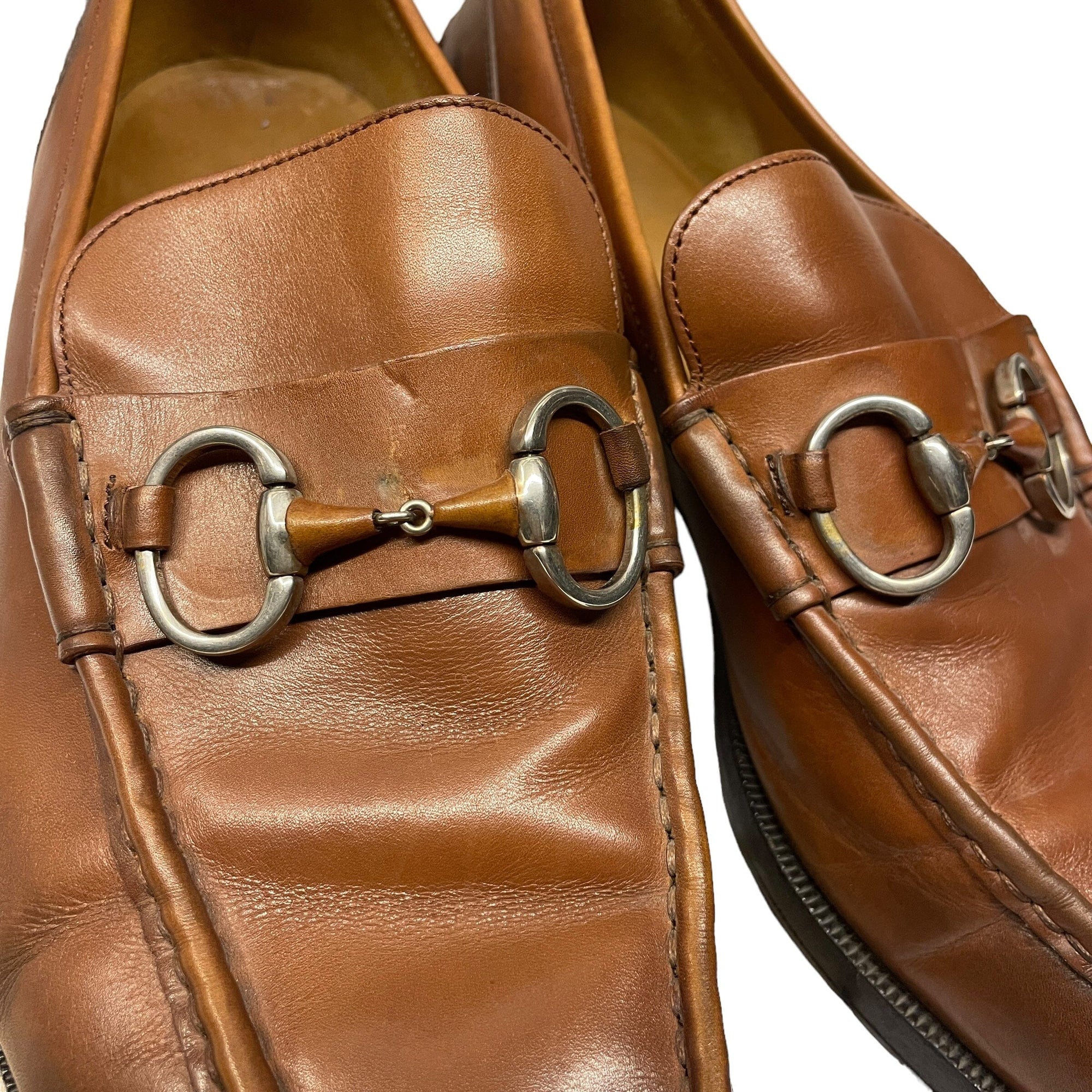 Vintage Designer Gucci Men's Leather Horsebit Loafers Made in Italy Accessories Black Market Vintage 