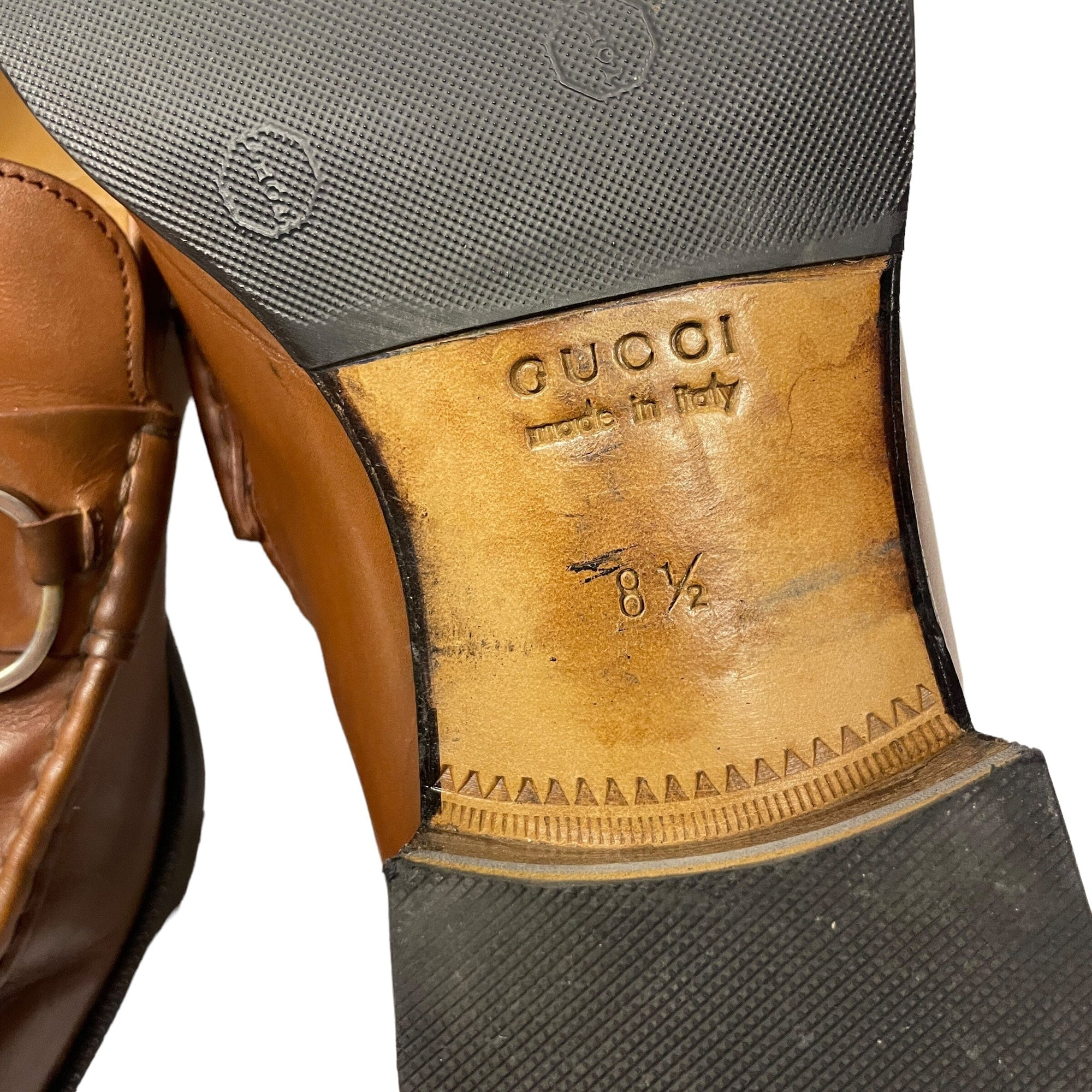 Vintage Designer Gucci Men's Leather Horsebit Loafers Made in Italy Accessories Black Market Vintage 