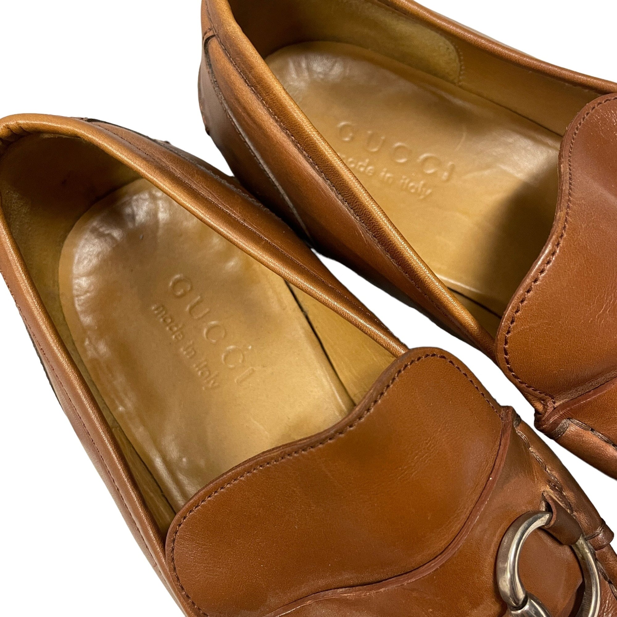 Vintage Designer Gucci Men&#39;s Leather Horsebit Loafers Made in Italy Accessories Black Market Vintage 
