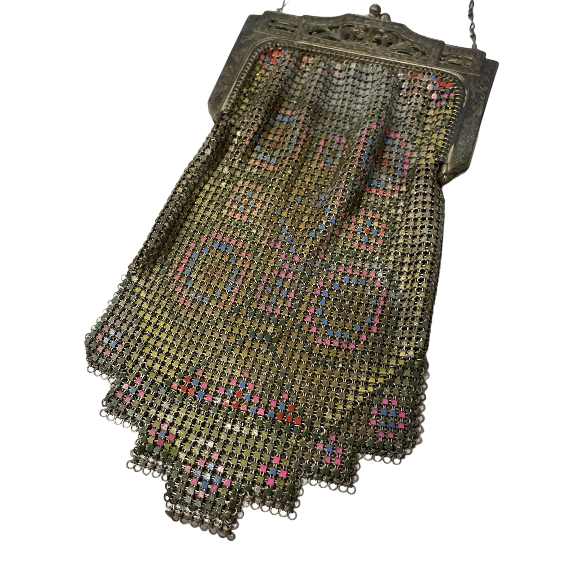 Vintage Art Deco Whiting & Davis Mesh Evening Bag Made in
