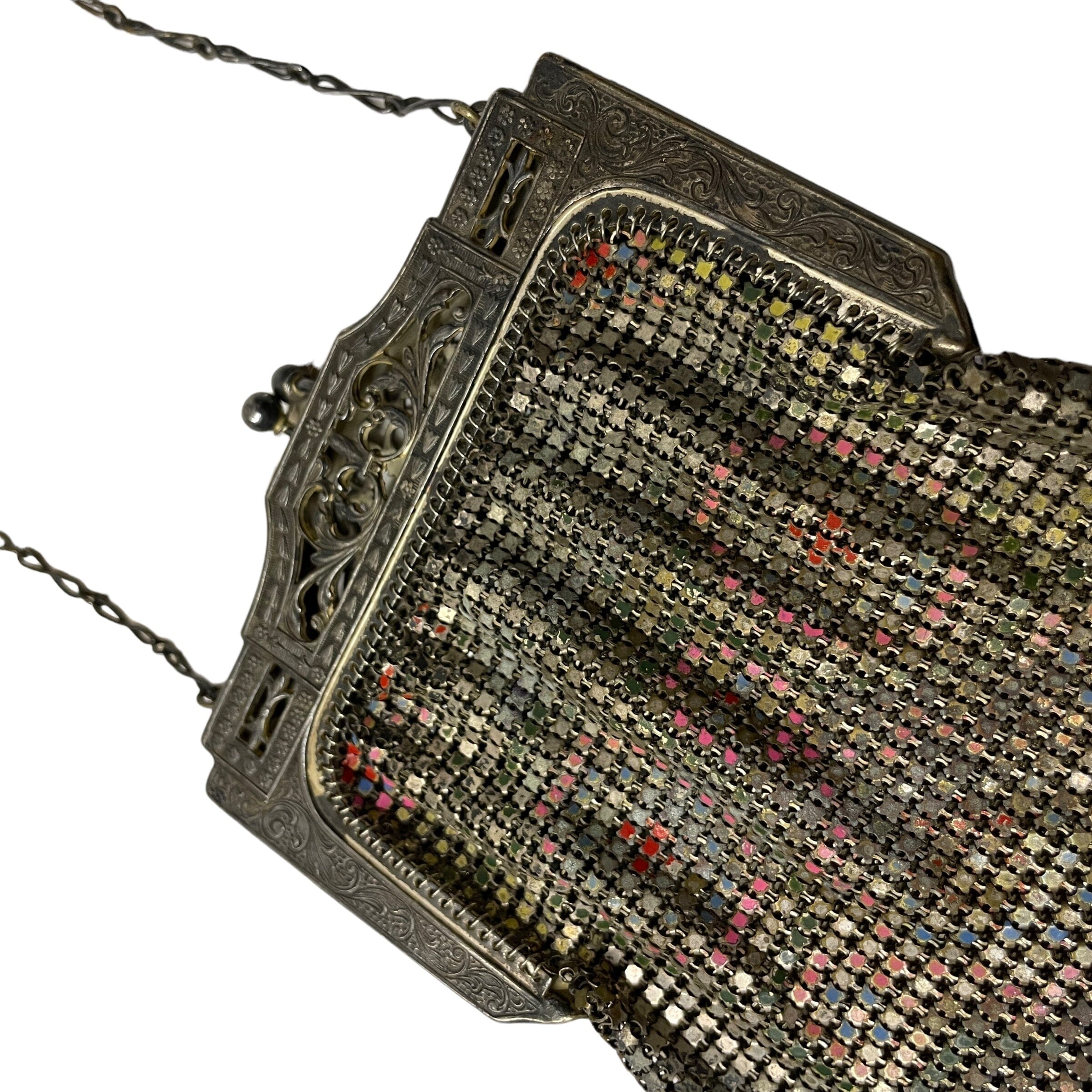 ヴィンテージ WHITING & DAVIS CO MESH BAGS バッグ Vintage Art Deco Whiting & Davis Mesh Evening Bag Made in