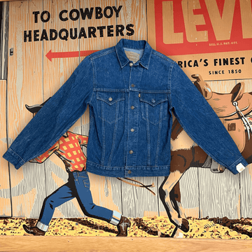 1111 Levi's Deadstock 2 Pocket Red Tab Mid-Wash Made in Canada Vintage Denim Trucker Jacket Size S Tops Public Butter 