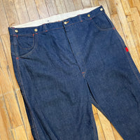 Red strap jeans hotsell