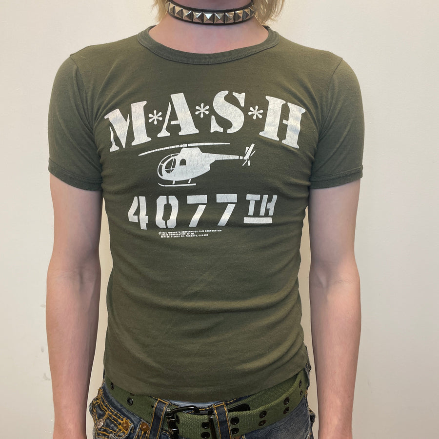 1981 M*A*S*H Made In Canada MASH Vintage Single Stitch Graphic T-Shirt Size Youth L T-Shirts Public Butter 