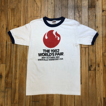 1982 World's Fair Vintage Made In USA Ringer T-Shirt Size Medium T-Shirts Public Butter 
