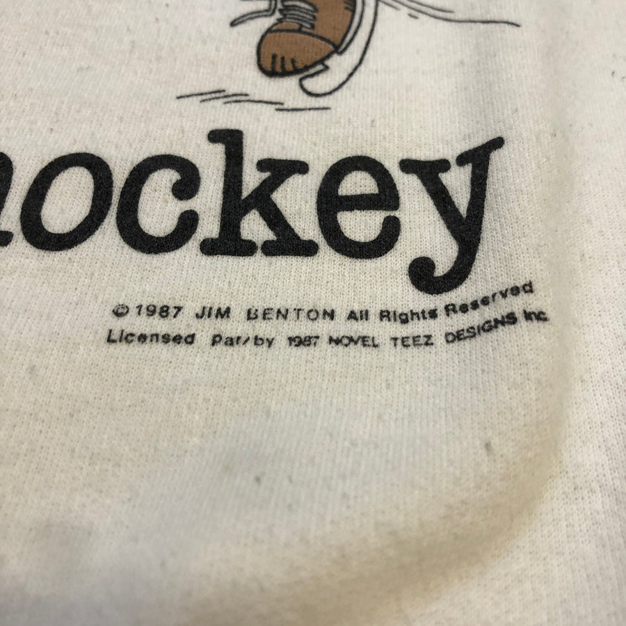 1987 Mr. Hockey Made In Canada Vintage Crewneck Size Medium T-Shirts Black Market Toronto 