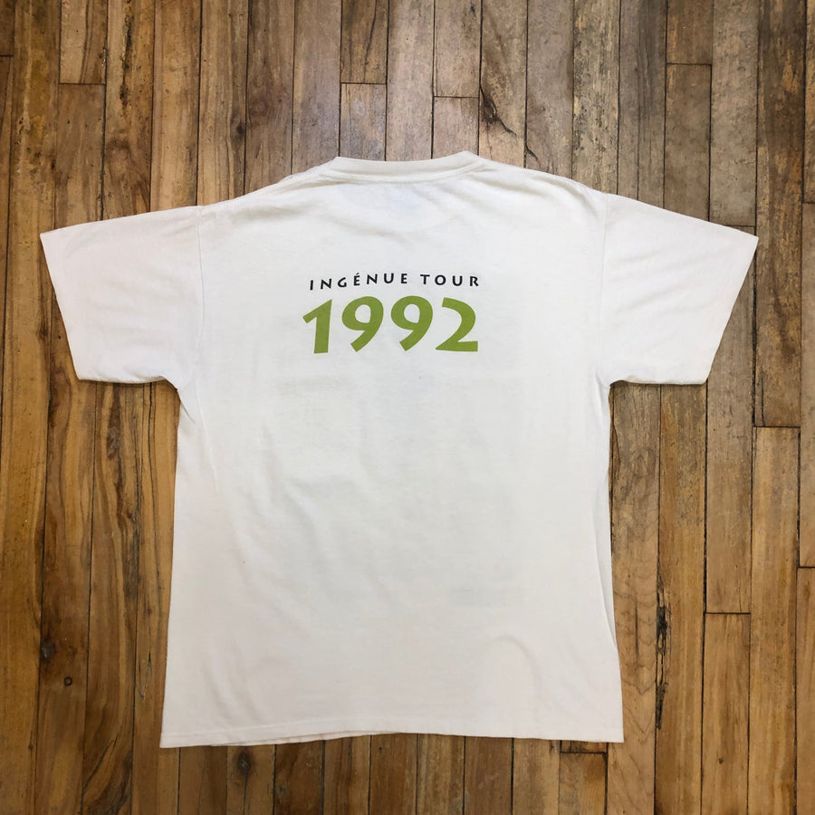 1992 K.D. Lang Ingénue Tour 1992 Vintage Made In USA T-Shirt Size Large Tops Public Butter 