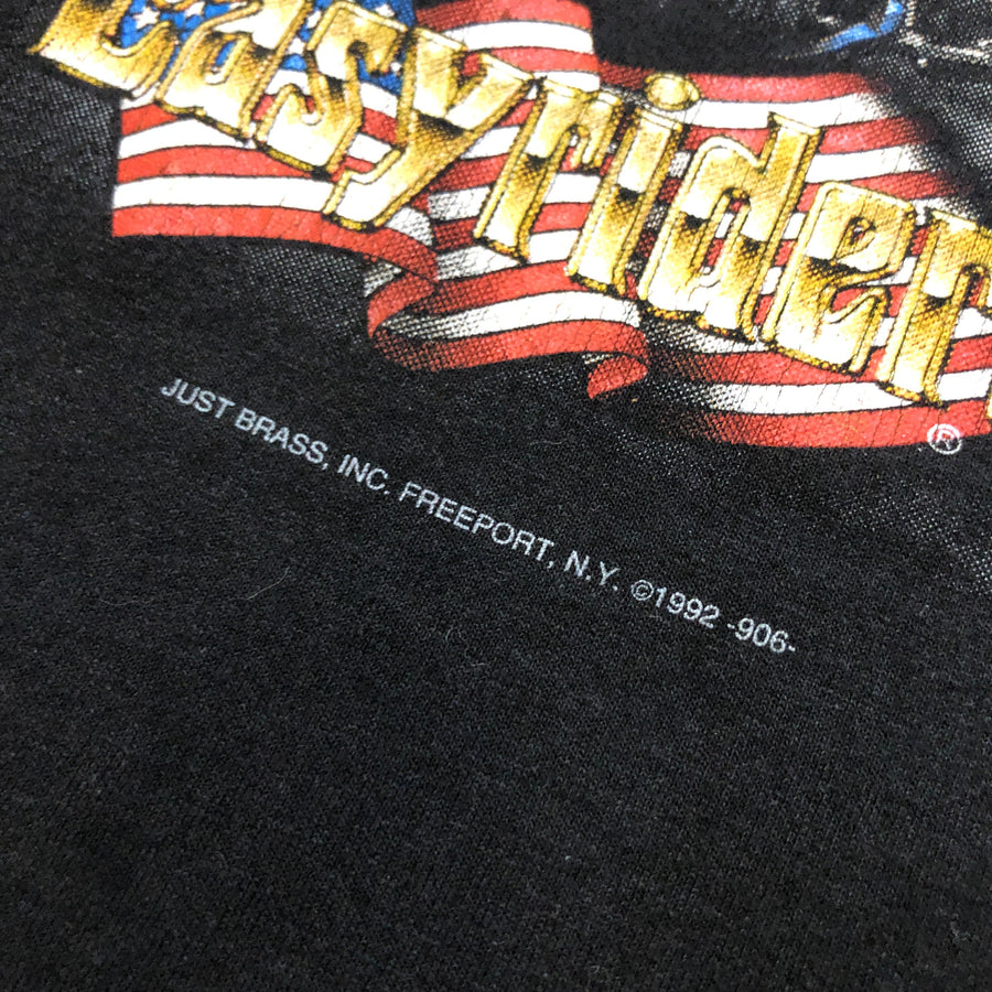 Rare Vtg 1992 Easyriders Skull Bad To The Bone T-Shirt Officially Lic. sz  XL