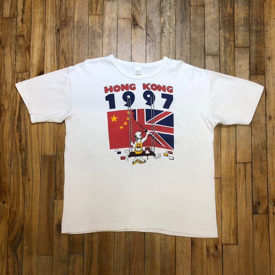 1997 Hong Kong Independence Vintage Single Stitch T-Shirt Size XXL T-Shirts Black Market Toronto 