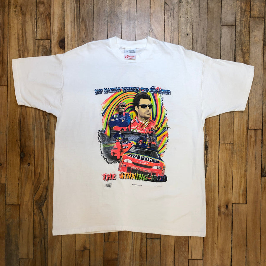 1997 Nascar Winston Cup Champion Vintage T-Shirt Size XXL T-Shirts Public Butter 
