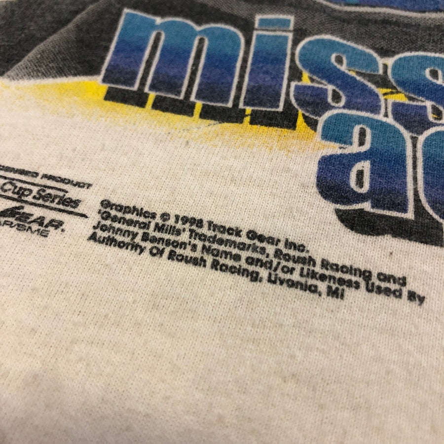 1998 Autographed Johnny Benson Vintage Racing T-Shirt Size XL T-Shirts Black Market Toronto 