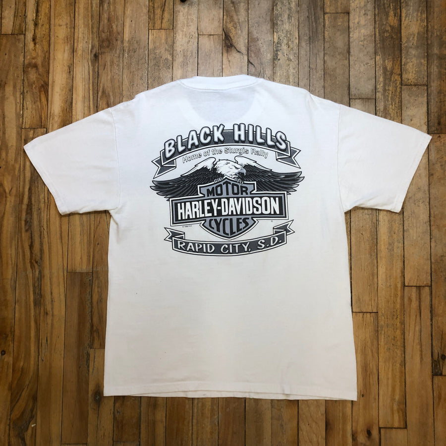 2000 Harley Davidson Sturgis Black Hills Rally Vintage Made In USA T-Shirt Size Large T-Shirts Black Market Toronto 