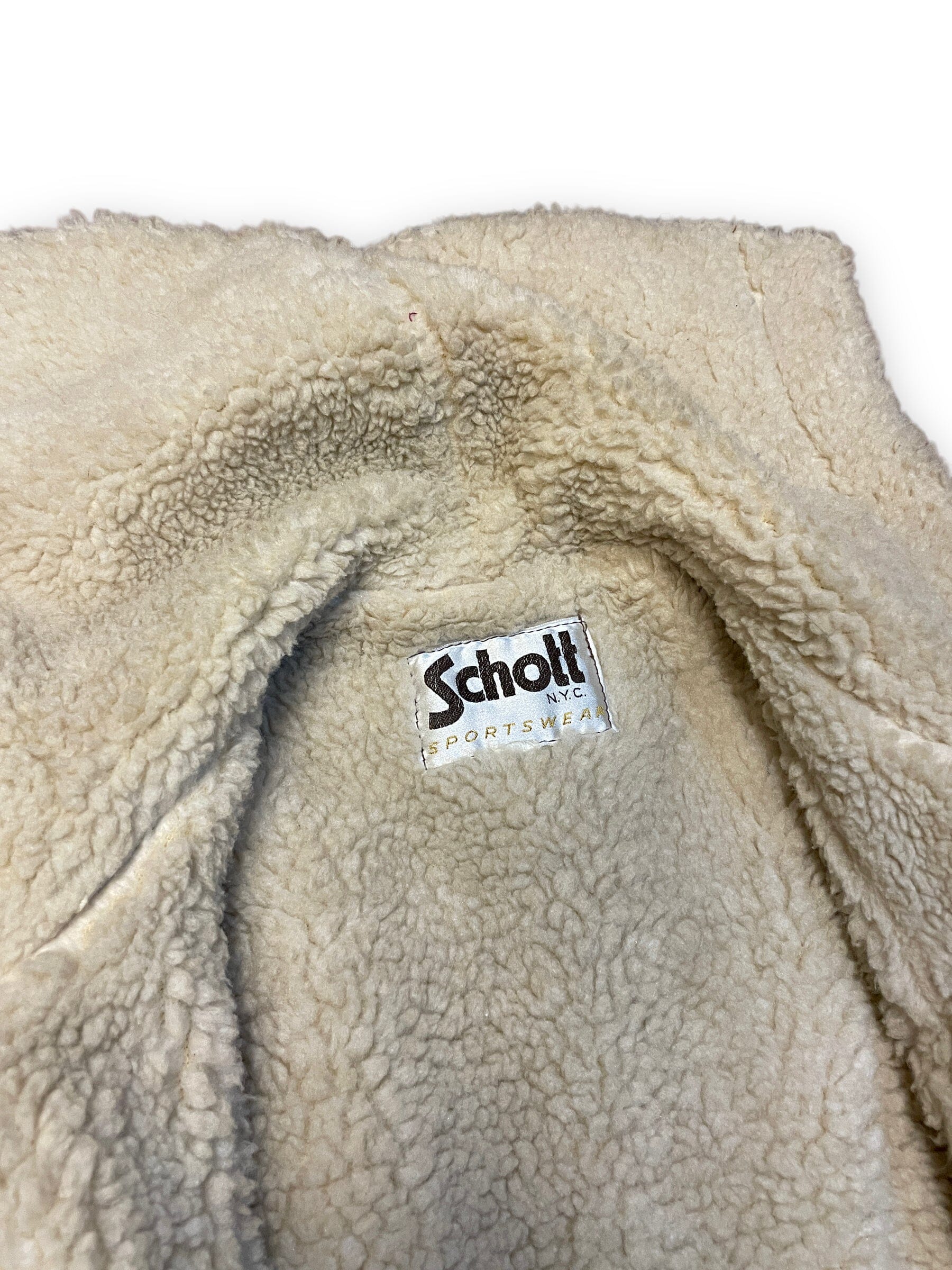 70s Schott Suede & Shearling Vintage Toggle Coat Tops Public Butter 