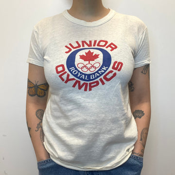 80s Royal Bank Junior Olympics Vintage Single Stitch T-Shirt Size Small T-Shirts Public Butter 