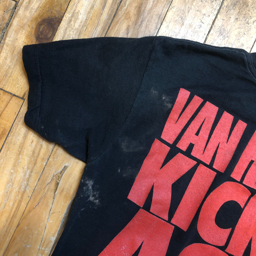 80s Van Halen Kicks Ass Vintage Single Stitch Made In USA T-Shirt Size Medium T-Shirts Public Butter 