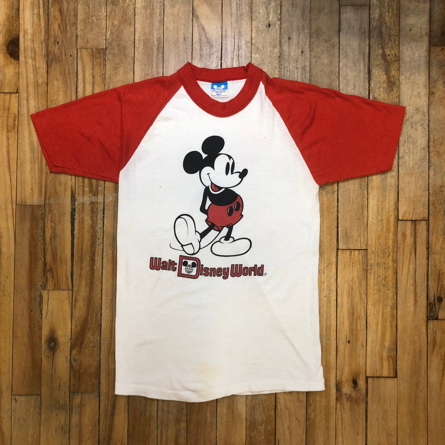 90s Walt Disney World Made In USA Vintage Baseball Tee Size Small T-Shirts Black Market Toronto 