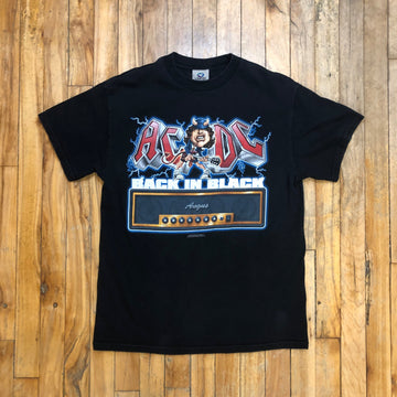 AC/DC Back In Black Liquid Blue T-Shirt Size Medium T-Shirts Black Market Toronto 