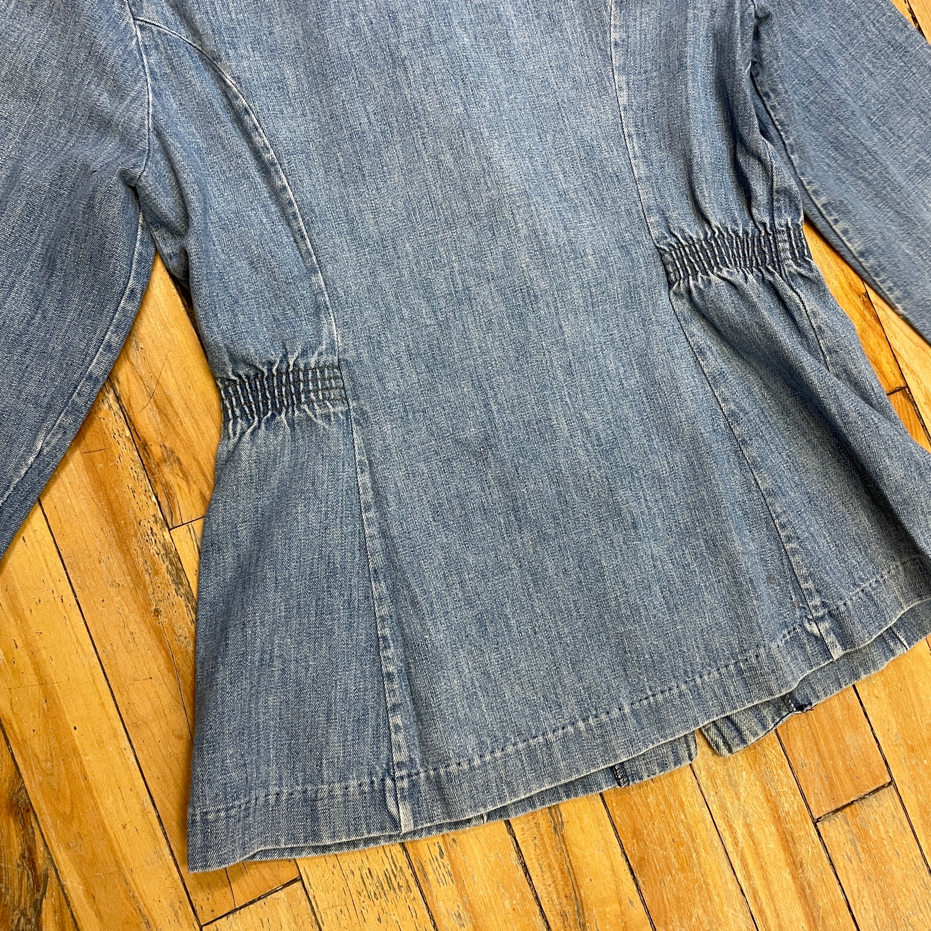 Amazing Rare 70s Levi's Orange Tab Vintage Denim Jacket with Elasticat