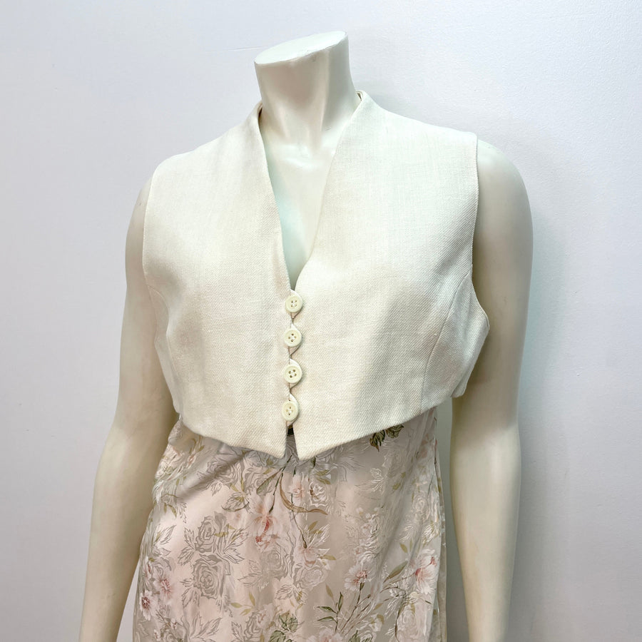 @Atsuro Vintage Designer Cream Vest Tops Public Butter 