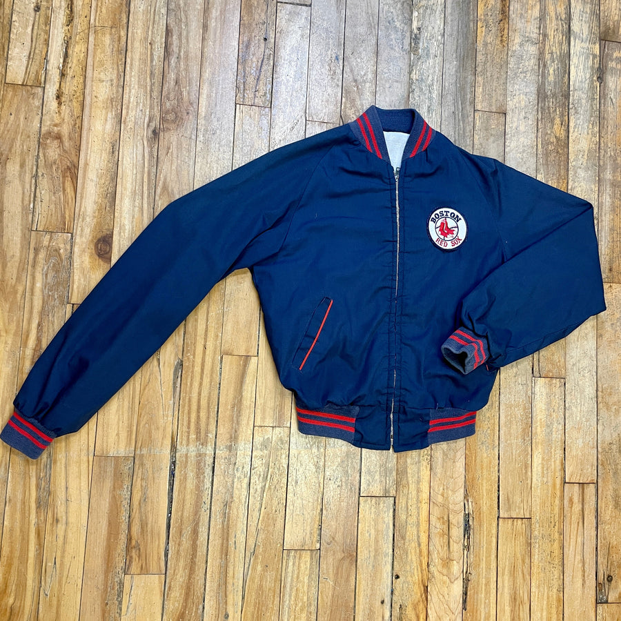 Boston Red Sox Vintage Baseball Zip Up Light Jacket Size XS Jackets & Coats Black Market Clothing 