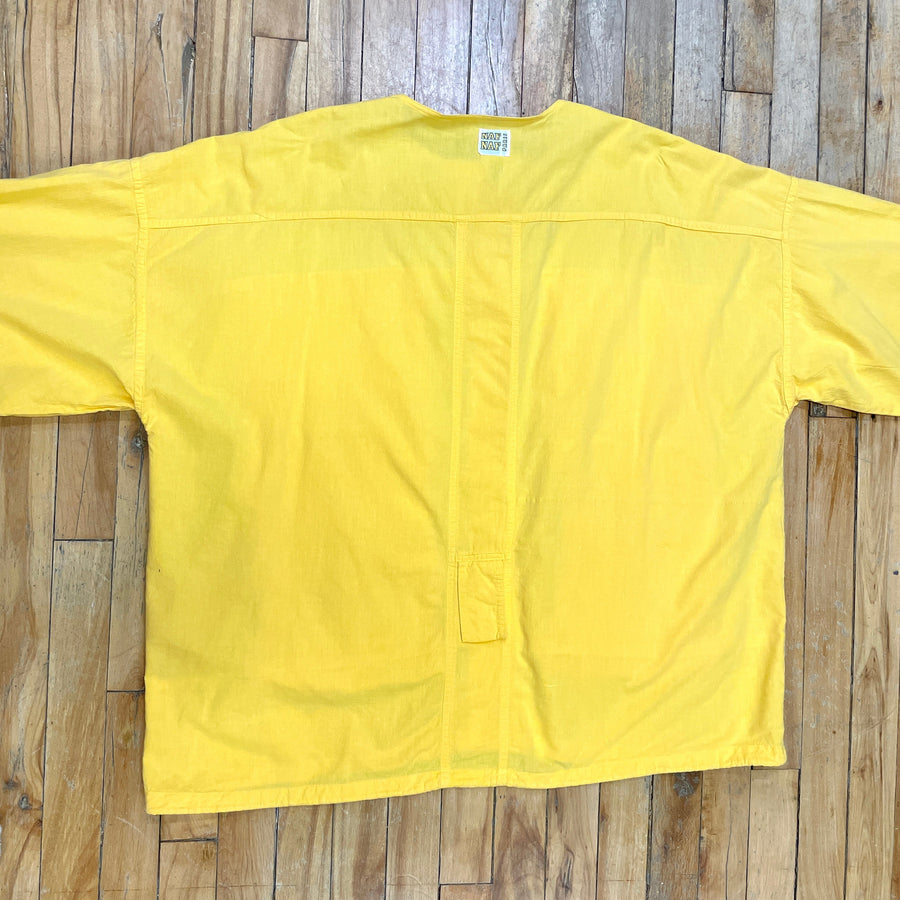 Bright Vintage 80s Naf Naf Paris Yellow Spring Jacket Size XXL Jackets & Coats Black Market Toronto 
