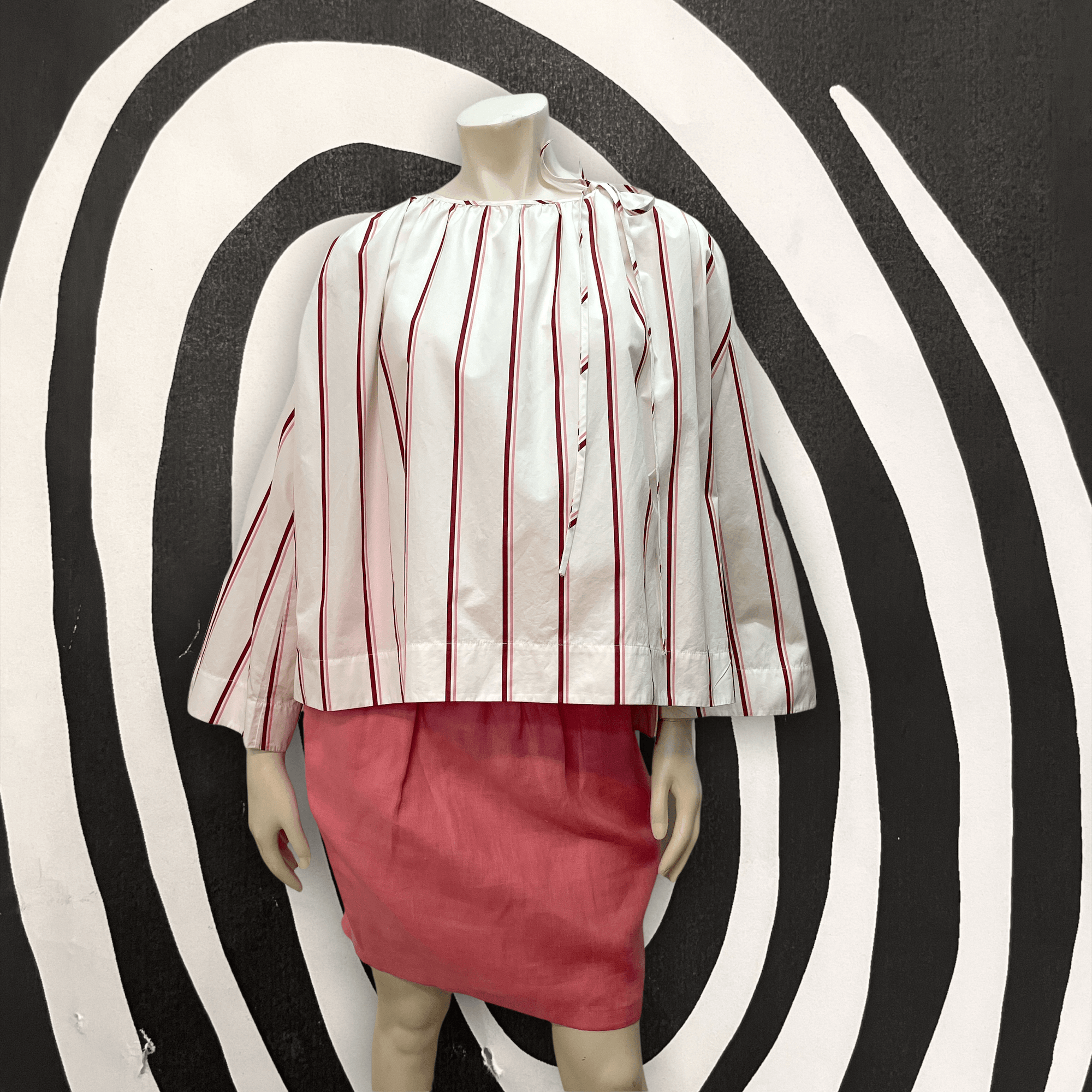 @Calvin Klein Vintage Designer Striped Top Tops Public Butter 